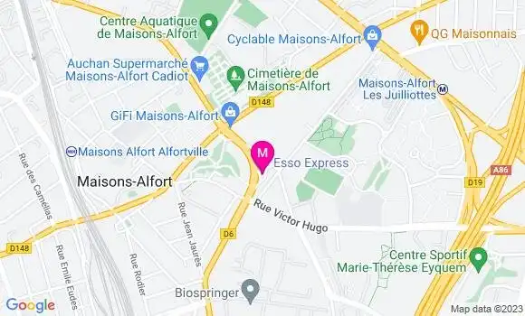 Localisation Esso Express