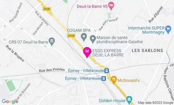 Localisation Esso Express