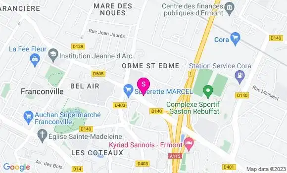 Localisation Esso Express