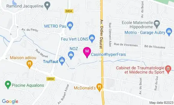 Localisation Géant Casino