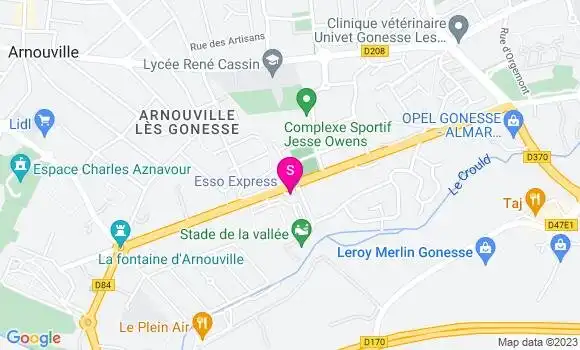 Localisation Esso Express