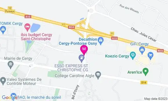 Localisation Esso Express