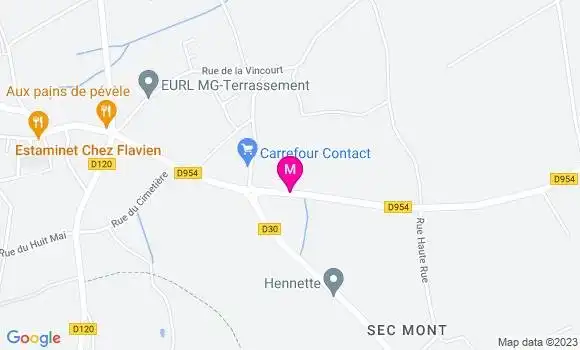 Localisation Carrefour Contact