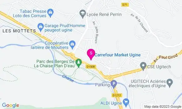 Localisation Carrefour Market