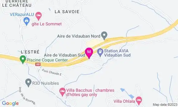 Localisation Station Avia Sud