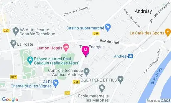 Localisation TotalEnergies