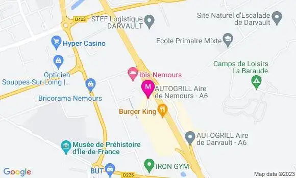 Localisation Autogrill Station Shell