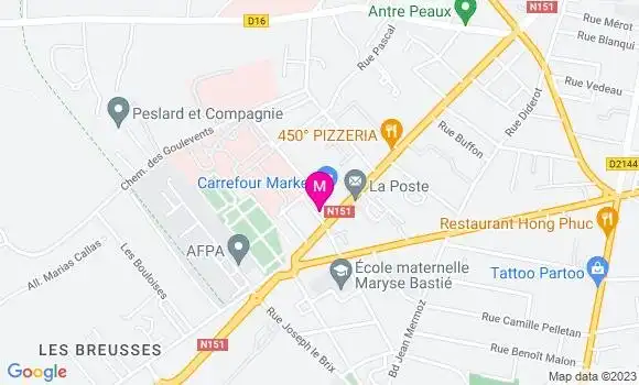 Localisation Carrefour Station
