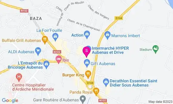 Localisation Intermarché Station