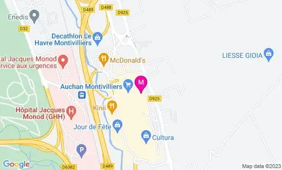 Localisation Auchan