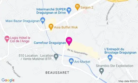 Localisation Station Carrefour