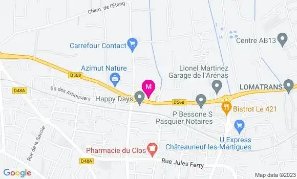Localisation Carrefour Station