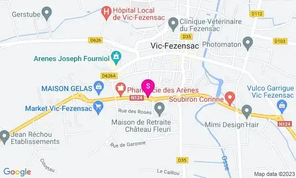 Localisation Carrefour Market