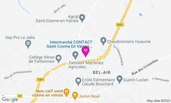 Localisation Intermarché Station