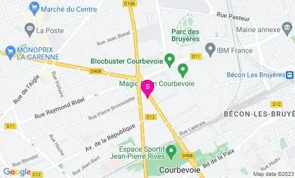 Localisation Relais de Courbevoie