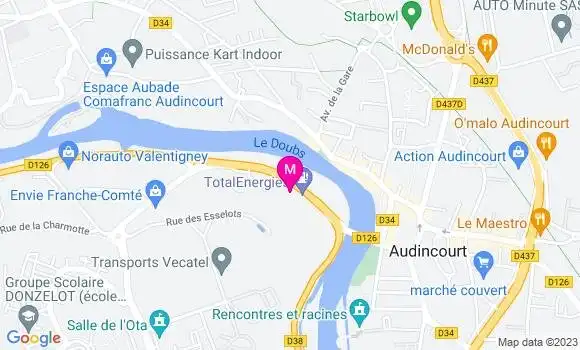 Localisation Relais du Doubs