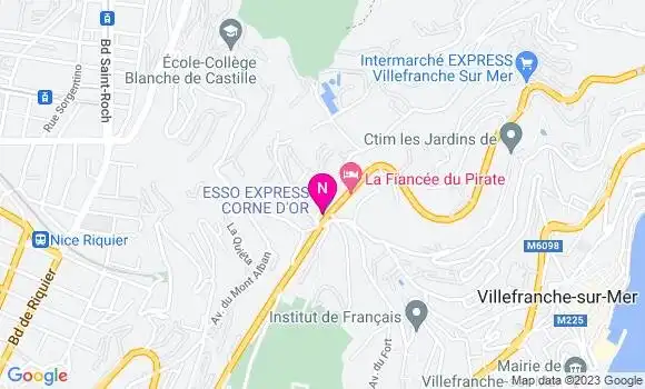 Localisation Esso Express