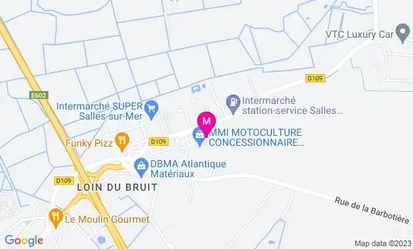 Localisation Intermarché Station Salles sur Mer