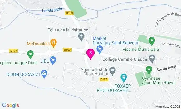 Localisation Carrefour Market