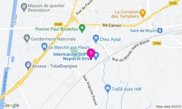 Localisation Intermarché Station