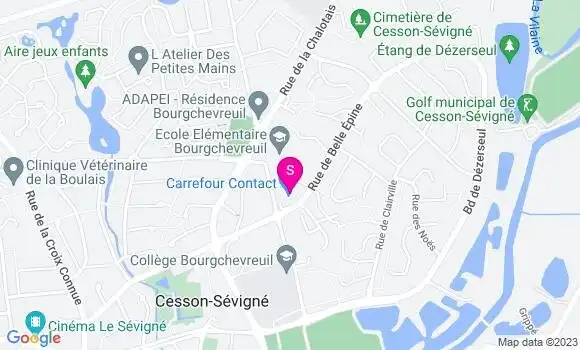 Localisation Carrefour Contact