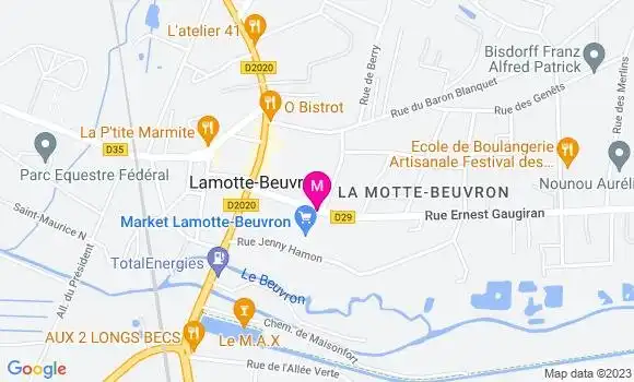 Localisation Carrefour Market