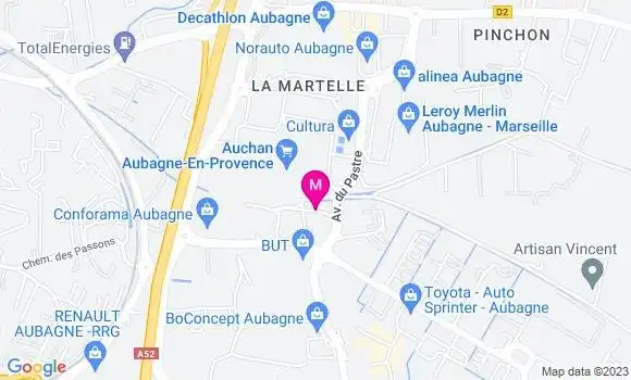 Localisation Station Auchan