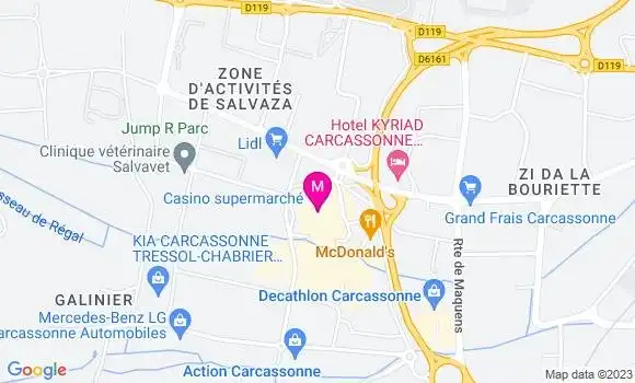 Localisation Geant Casino