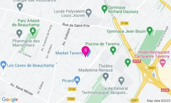 Localisation Carrefour Market