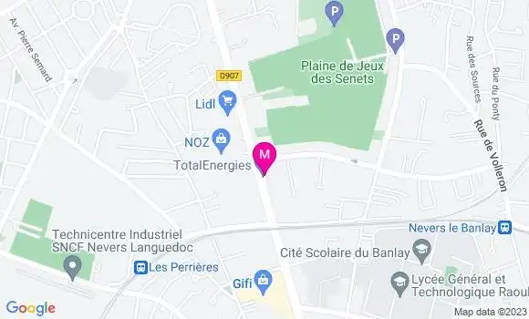 Localisation TotalEnergies