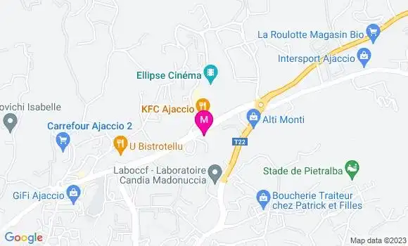 Localisation U Strettu Nord