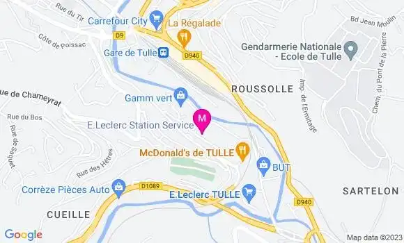 Localisation Station Leclerc