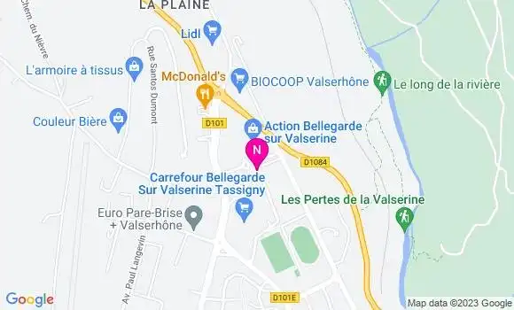 Localisation Carrefour Market