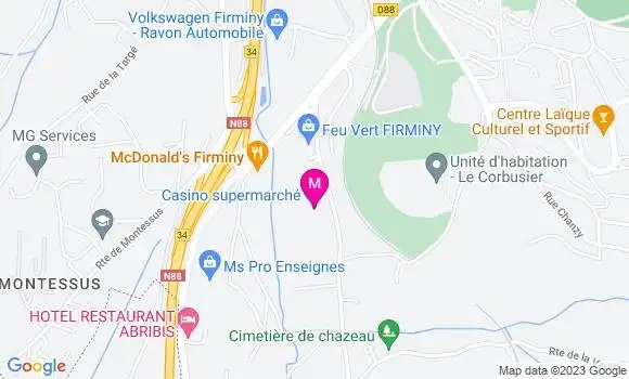 Localisation Supermarché Casino