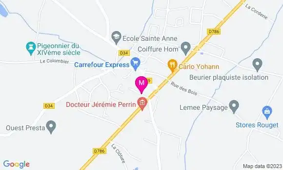 Localisation Carrefour Express
