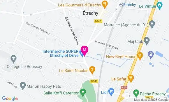 Localisation Intermarché Station