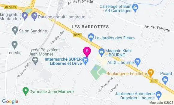 Localisation Intermarché Station