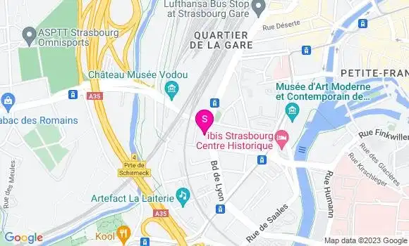 Localisation Avia Gare