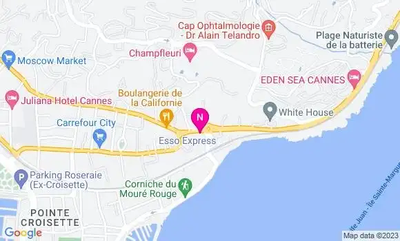 Localisation Esso Express