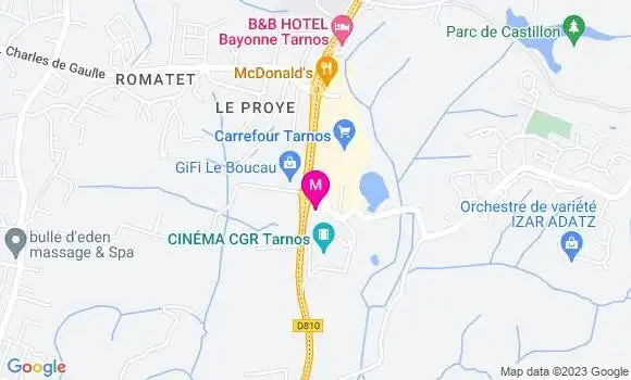 Localisation Station Carrefour