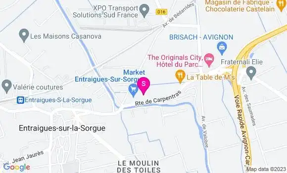 Localisation Carrefour Market