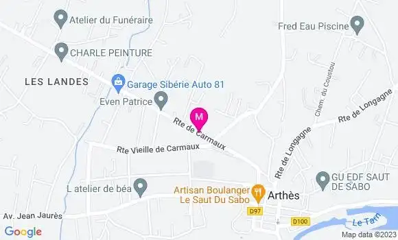 Localisation Station Service Leclerc