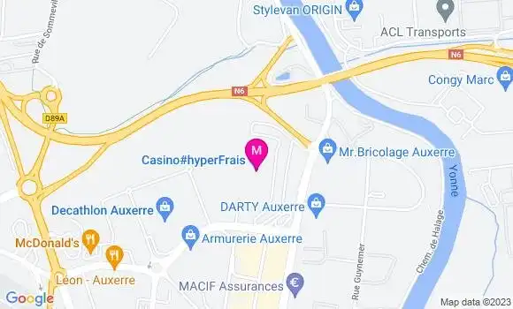 Localisation Station Géant Casino