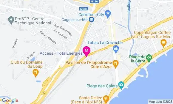 Localisation Relais du Palmier