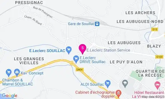 Localisation Station Leclerc