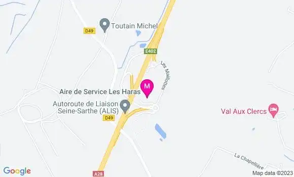 Localisation Aire des Haras