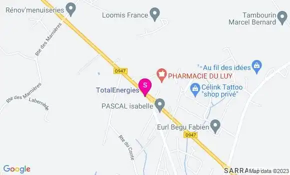 Localisation TotalEnergies
