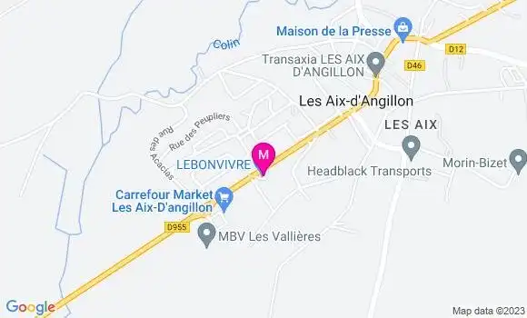 Localisation Carrefour Market