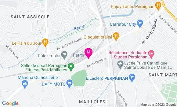 Localisation Pétror