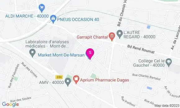 Localisation Carrefour Market